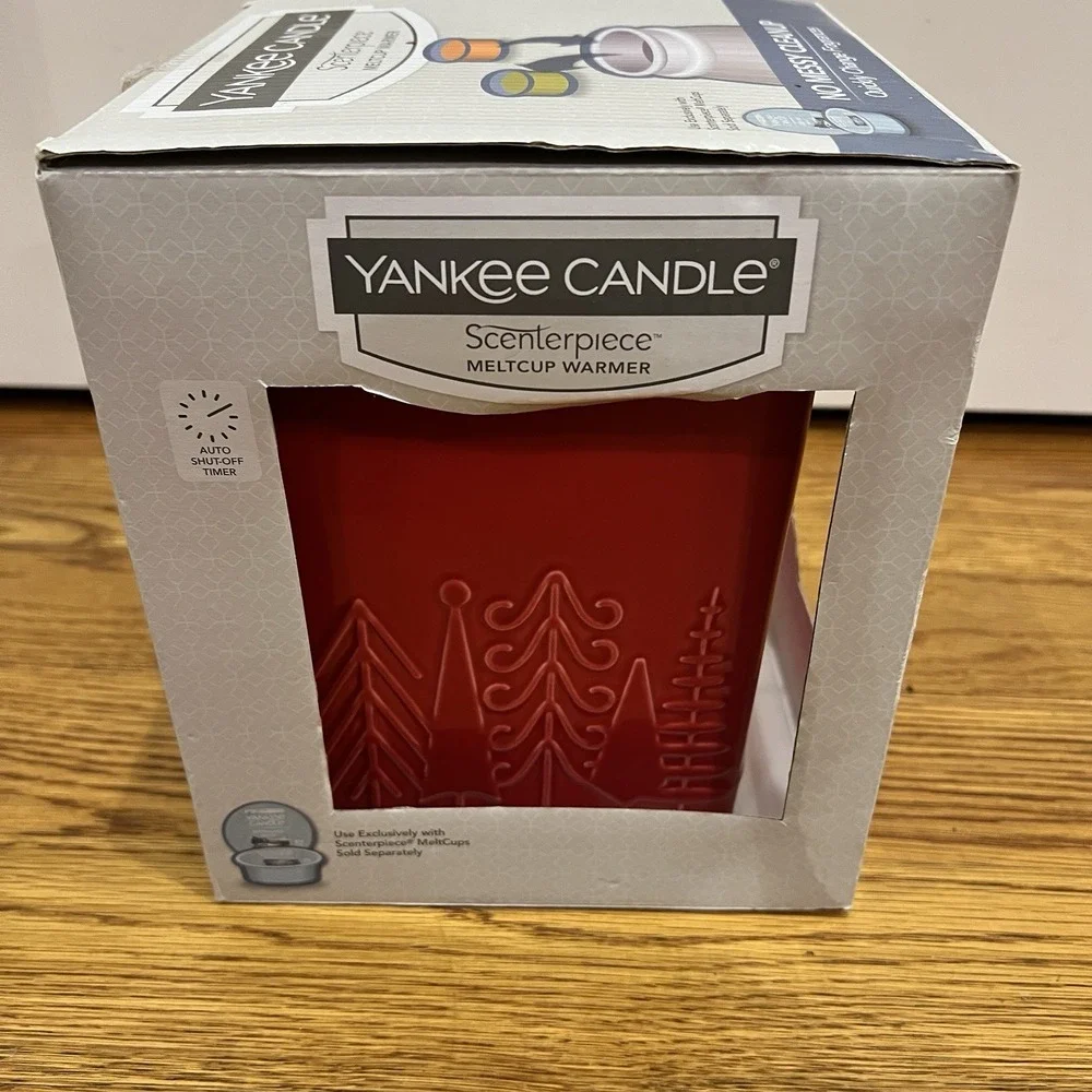 NEW Yankee Candle Scenterpiece Meltcup Warmer 1558346 Linear Trees NEW‎ NIB